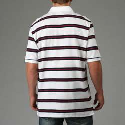 George & Martha Mens Multi Stripe Polo Shirt  Overstock