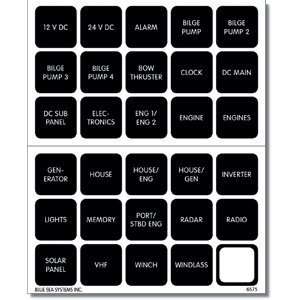   4218 WeatherDeck™ Water Resistant Panel Labels   30