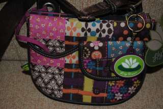 New LILY BLOOM Patchwork Recycled Med Crossbody BAG  