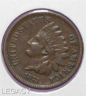 1873 INDIAN HEAD CENT SCARCE DATE PENNY OPEN 3 (GGS+  
