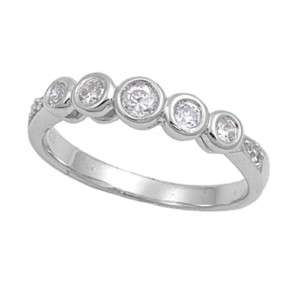Sterling Silver Ring 925 CZ Fashion Jewelry Engagement  