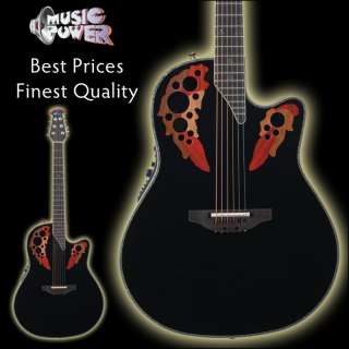 Ovation C2078AX 5 Custom Elite Acoustic Guitar Black  