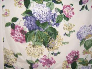   , Hydrangea Floral, Color Grape, Multi Colored, Fabric Remnant  