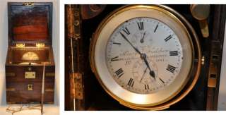 HENRY FRODSHAM CHRONOMETER SHIPS CLOCK circa 1839 ROSEWOOD CASE DOUBLE 