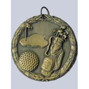 Award Medals Quick Ship Golf Medal (Neck Ribbon Included)  