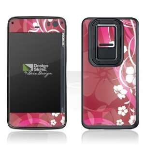    Design Skins for Nokia N900   Pink Flower Design Folie Electronics
