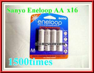 Sanyo eneloop Rechargeable AA LR6 2000 Battery x16  