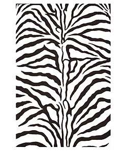 Hand tufted Zebra Stripe Wool Rug (8 9 x 13)  
