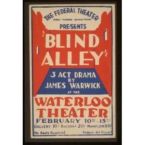   presents Blind Alley,3 act drama by James Warwick