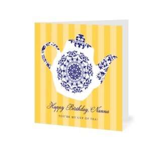 Birthday Greeting Cards   Modern Teapot By Hello Little One For Tiny 