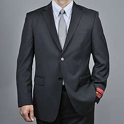 Mantoni Mens Black Wool 2 button Suit  Overstock