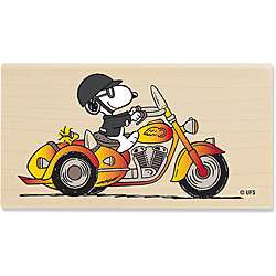 Peanuts Snoopy & His Sidekick Wood Mounted Rubber Stamp  Overstock 