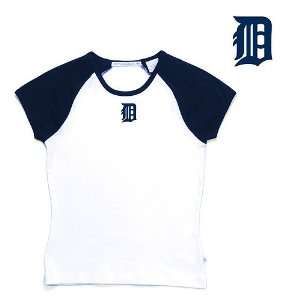  Detroit Tigers Antigua Womens All Star Cap Sleeve T shirt 