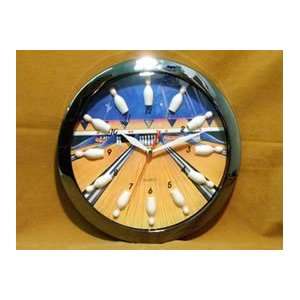  Bowling Alley and Pin Wall Clock: Home & Kitchen