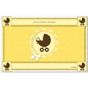   Baby Carriage   Personalized Baby Shower Placemats: Toys & Games