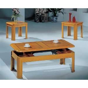  Coffee Table Set w/ Coffee Table, 2 End Tables (Oak )