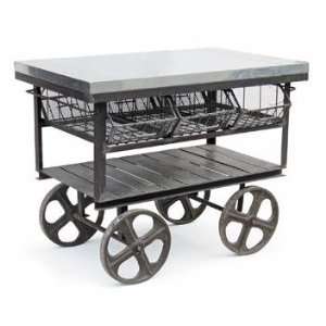  Vintage Steel Work Cart