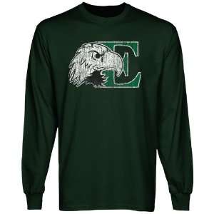  Eastern Michigan Eagles Distressed Primary Long Sleeve T 