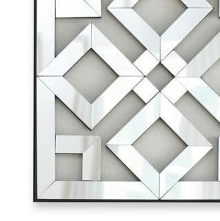Geometric S/6 Fretwork MIRRORED Wall Panels Mirror Dmnd  