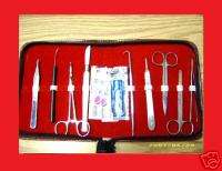 19 PC MINOR DISSECTION STUDENT KIT SURGICAL VETERINARY  