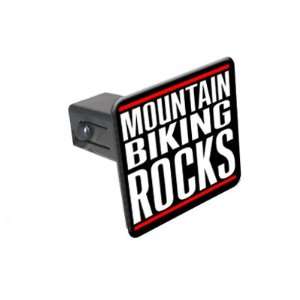 Mountain Biking Rocks   1 1/4 inch (1.25) Tow Trailer Hitch Cover 