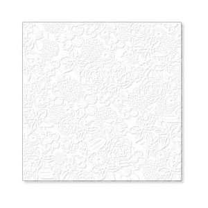   12 x 12 Overlay Transparency   Garden Party   White