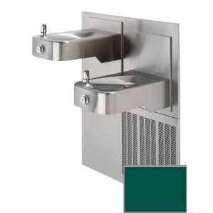   Steel electric drinking fountains with antimicrobial protection, and