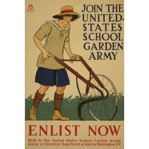   United States school garden army   Enlist now 36 X 24: Everything Else