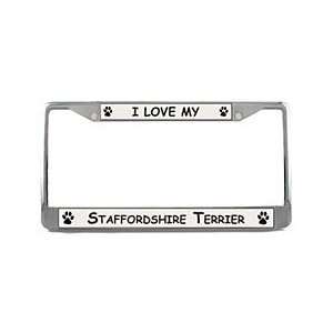  American Staffordshire Terrier License Plate Frame Sports 