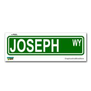  Joseph Street Road Sign   8.25 X 2.0 Size   Name Window 