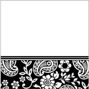  Black and White Paisley Luncheon Napkin Toys & Games