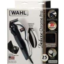 Wahl Deluxe Chrome Pro 25 piece Complete Haircutting Kit   