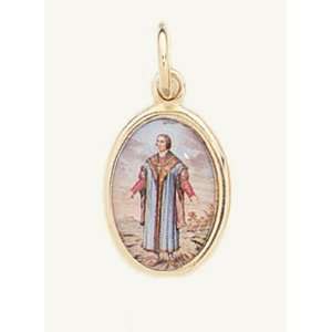  Gold Plated Religious Medal   Saint Timothy Jewelry