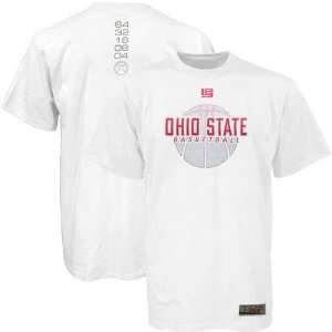 Nike Elite Ohio State Buckeyes White Basketball T shirt  