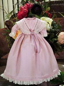 Silk Dress 4 Antique German French China or Bisque Doll  