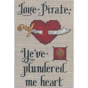  Love Pirate Cross Stitch Pattern: Arts, Crafts & Sewing