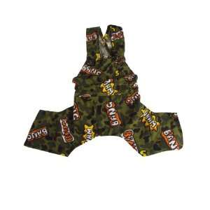  Como Pet Dog Words Camouflage Pattern Army Green Suspender 