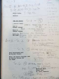 Bye Bye Birdie Theater Play Script With Notes  