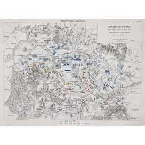  Rousseau Map of the Battle of Bautzen (1853): Office 