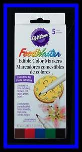 NEW! Wilton ***FOOD WRITER EDIBLE MARKERS   EXTRA FINE*  