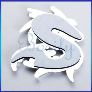 Car Auto Chrome 3D Dragon Emblem Badge Decals Sticker  
