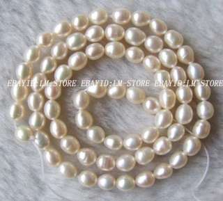 5mm White Freshwater Pearl Rice Beads 15  