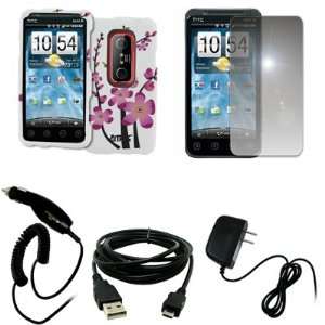   Home Wall Charger + USB Data Cable for Sprint HTC EVO 3D: Electronics