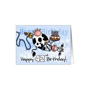  Bungee Cow Birthday   42 years old Card Toys & Games