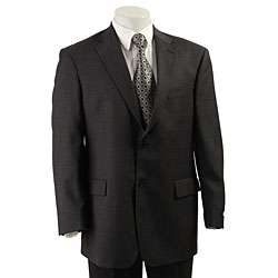 Tommy Hilfiger Mens Grey Plaid Wool Suit Coat  Overstock