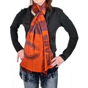  Team Beans Chicago Bears Pashmina Scarf: Sports & Outdoors