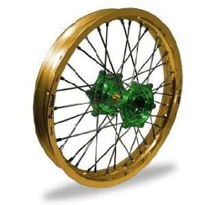   Wheel Set   18x2.15   Gold Rim/Green Hub 24 32854 HUB/RIM: Automotive