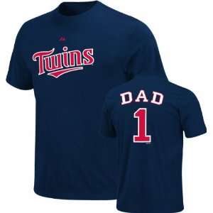  Minnesota Twins #1 Dad Name and Number T Shirt Sports 