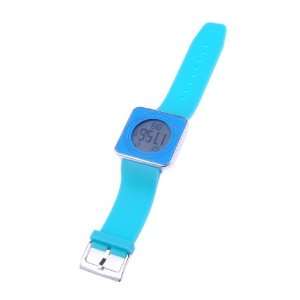   Digital Alarm Touch Screen LED Blue Unisex Wrist Watch: Sports