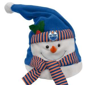  Edmonton Oilers Animated Musical Christmas Snowman Hat